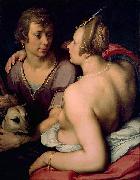 Venus and Adonis as lovers, CORNELIS VAN HAARLEM